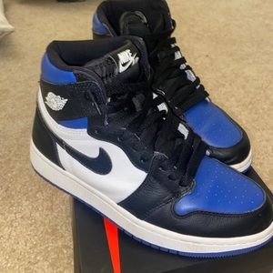 Authentic royal toes air jordan 1 retro high